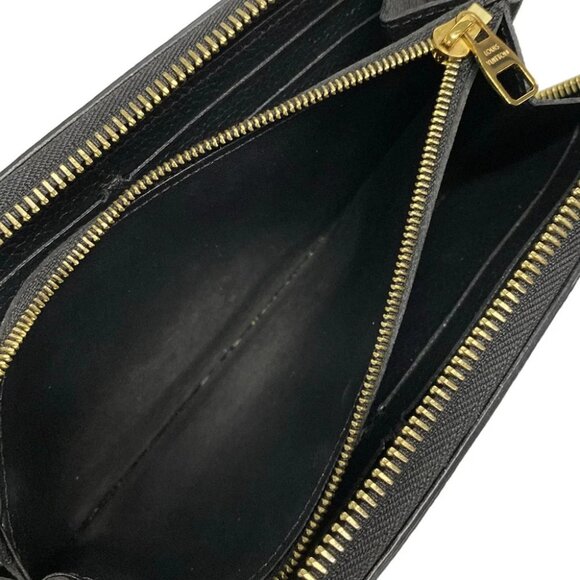 Auth LOUIS VUITTON Portefeuille Clmence M82338 black/beige - RFID : confirmed - Picture 4 of 10